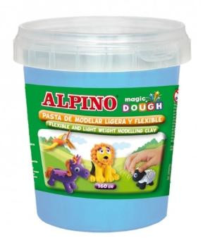 ALPINO PASTA DE MOLDEAR MAGIC DOUGH BOTE 160GR AZUL CYAN