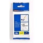 BROTHER CINTA ROTULADORA LAMINADA FLEXIBLE NEGRO SOBRE BLANCO 18MMX8M