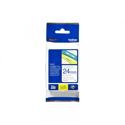 BROTHER CINTA ROTULADORA LAMINADA AZUL SOBRE BLANCO 24MMX8M BROTHER CINTA ROTULADORA LAMINADA AZUL SOBRE BLANCO 24MMX8M