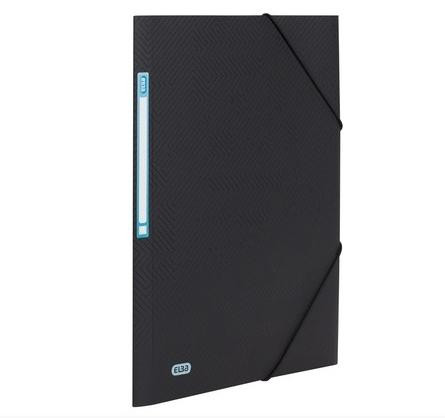 ELBA CARPETA DE GOMAS URBAN PP NEGRO TRASLÚCIDO A4 -10U-