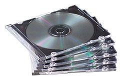 FELLOWES PACK DE 10 CAJAS CD SLIM TRANSPARENTE