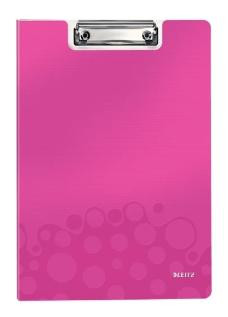 LEITZ CARPETA MINICLIP WOW A4 POLYFOAM CON TAPA FUCSIA