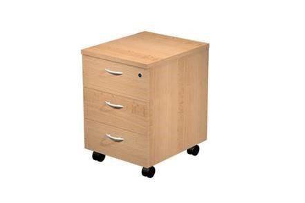 CAJONERA MELAMINA 3 CAJONES 43X52X59,5 CM (ANCHO X FONDO X ALTO) HAYA