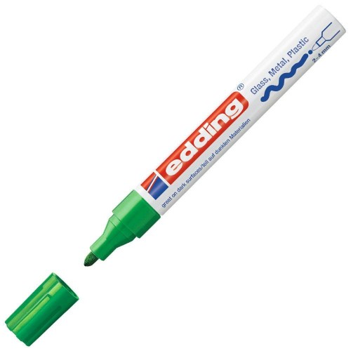 EDDING MARCADOR PERMANENTE TINTA OPACA 750 VERDE -10U-