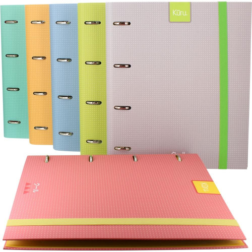 GRAFOPLÁS CARPEBOOK 4X35 MM  FORRADO KURU A4 TURQUESA