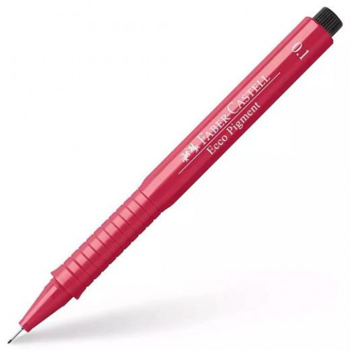 FABER CASTELL ROTULADOR CALIBRADO ECCO PIGMENT 0,1MM ROJO -10U-
