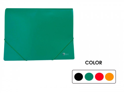EKRIT CARPETA DE GOMAS PP NEGRO OPACO A4 SUELTAS
