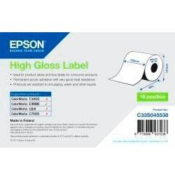 EPSON ETIQUETAS BLANCO ULTRA BRILLO 102MMX33M (18 ROLLOS EN SU INTERIOR DE LA CAJA)