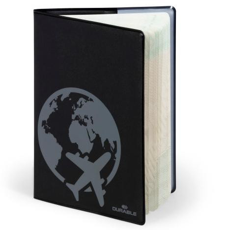 DURABLE CUBIERTA PARA PASAPORTE RFID SECURE 189X129MM NEGRO