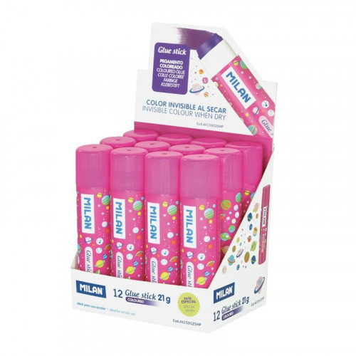 MILAN PEGAMENTO BARRA 21GR ROSA SH COLLECTION CAJA EXPOSITORA -12 BARRAS-