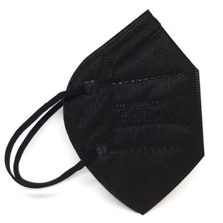 MASCARILLA  FFP2  NEGRA   CERT. EN 149:2001 + A1:2009 CON CLIP DE AJUSTE INDIVIDUAL