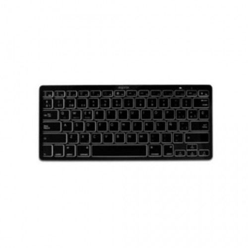 AQPROX TECLADO UNIVERSAL INALÁMBRICO BLUETOOTH 3.0 QWERTY ESPAÑOL NEGRO