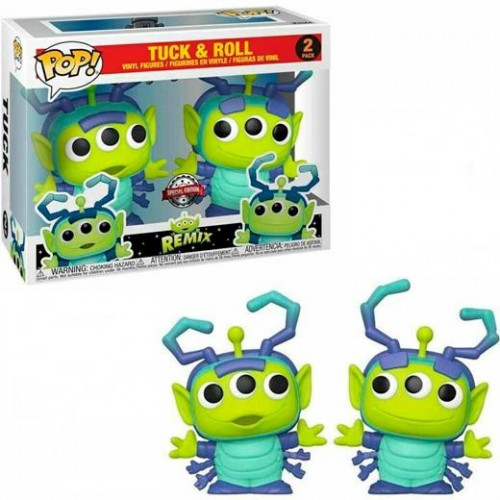 FUNKO POP DISNEY PIXAR BICHOS ALIEN REMIX TUCK & ROLL PACK DOBLE -CAJA ORIGINAL-