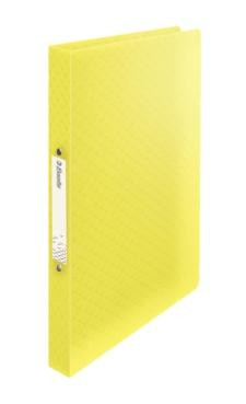 ESSELTE CARPETA DE 4 ANILLAS COLOURŽICE A4 POLIPROPILENO AMARILLO TRANSLÚCIDO