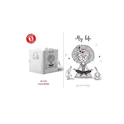 ROYMART DIARIO SECRETO 168H A5 C/CANDADO GOLDEN MY LIFE