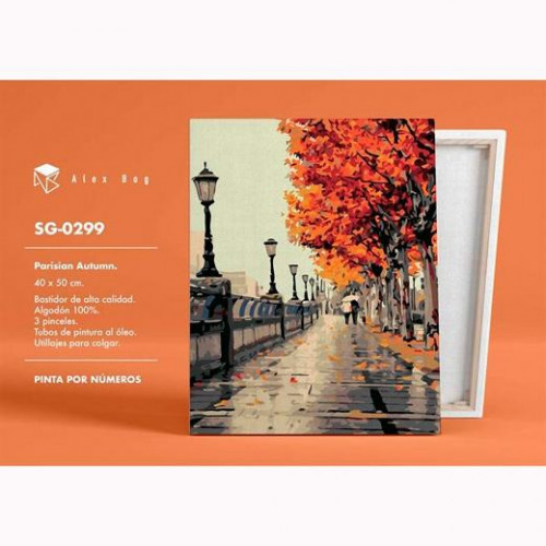 ALEX BOG SET DE PINTURA POR NÚMEROS OTOÑO EN PARÍS C/SURTIDOS