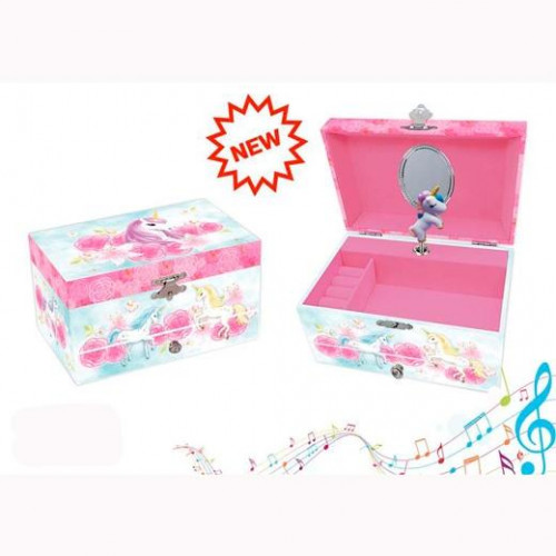 ROYMART JOYERO MUSICAL PEQUEÑO COL.ROSES UNICORN