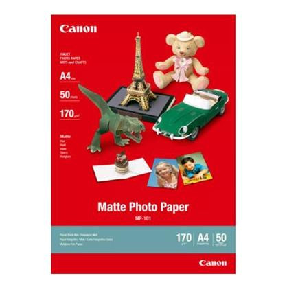CANON PAPEL FOTOGRÁFICO MATE 170G/M2 A4,  50 HOJAS - MP-101