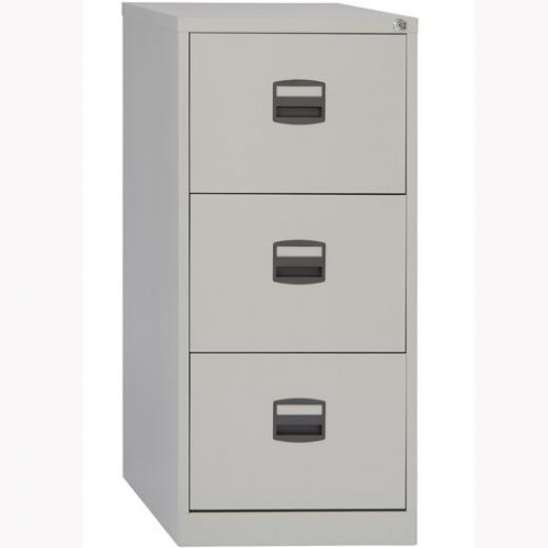 BISLEY ARCHIVADOR METALICO 3 CAJONES ARCHIVO CARPETAS COLGANTES A4 FONDO 40CM GRIS