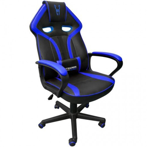 WOXTER SILLA GAMING STINGER STATION ALIEN BLUE BASCULANTE BRAZOS/F CABECERO Y COJÍN LUMBAR