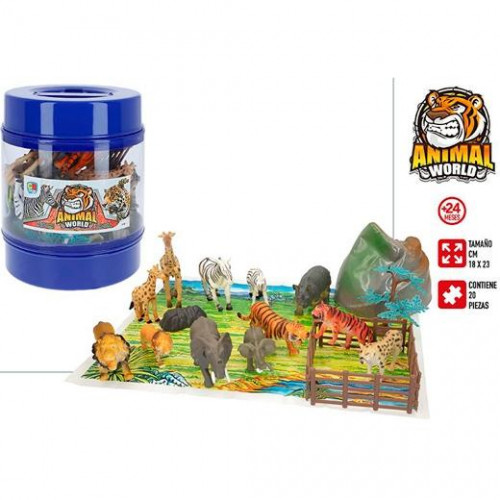 COLORBABY ANIMALES SALVAJES Y ACCESORIOS BOTE 18X23CM +24 MESES COLORBABY ANIMALES SALVAJES Y ACCESORIOS BOTE 18X23CM +24 MESES