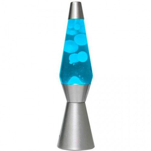 I-TOTAL LAMPARA LAVA 40CM CRISTAL AZUL-BLANCO