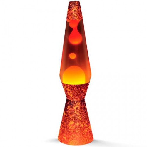 I-TOTAL LAMPARA LAVA 40CM CRISTAL VOLCAN ROJO