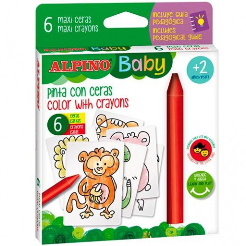 ALPINO ESTUCHE 6 CERAS BABY 