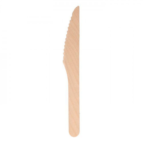 CUCHILLO MADERA 16CM MARRÓN -100U-