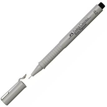 FABER CASTELL ROTULADOR CALIBRADO ECCO PIGMENT 0,2MM NEGRO -10U-