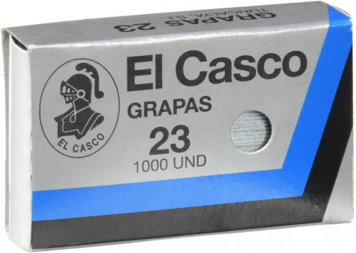 EL CASCO GRAPAS Nº23 GALVANIZADAS -CAJA DE 1000-
