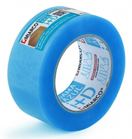 MIARCO CINTA DE EMBALAJE GAMA AZUL ROLLO 48X132 TRANSPARENTE PACK -6 UD-