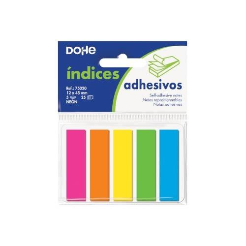 DOHE INDICE REPOSICIONABLES DISPENSADOR 5 COLORES NEON X 25 MARCADORES 12X45MM DOHE INDICE REPOSICIONABLES DISPENSADOR 5 COLORES NEON X 25 MARCADORES 12X45MM