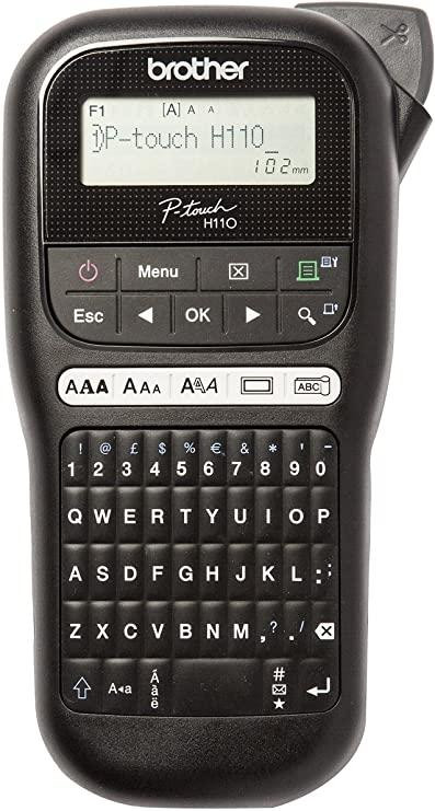 BROTHER ETIQUETADORA ROTULADORA ELECTRÓNICA PT-H110, DE MANO, TECLADO QWERTZ