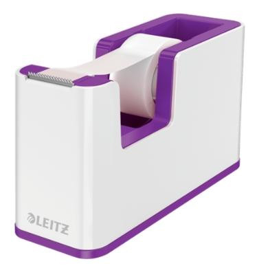 LEITZ DISPENSADOR DE CINTA ADHESIVA WOW DUAL VIOLETA/BLANCO