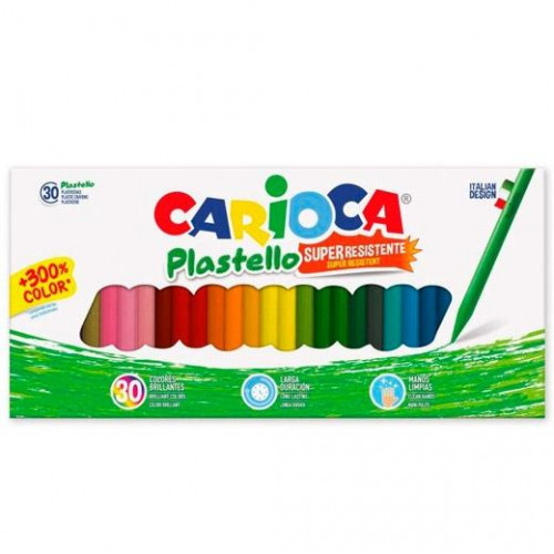 CARIOCA PLASTICERAS RESISTENTES PLASTELLO SURTIDOS ESTUCHE -30U-