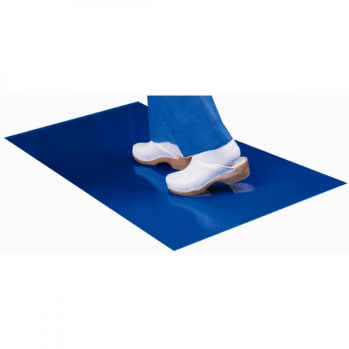 ALFOMBRA BACTERICIDA 120X45CM POLIETILENO AZUL 30 LAMINAS