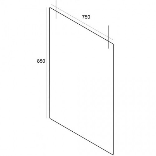 ARCHIVO 2000 MAMPARA DE PROTECCIÓN COLGANTE PARA TECHO 750X850MM METACRILATO 5MM TRANSPARENTE