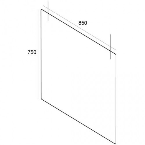 ARCHIVO 2000 MAMPARA DE PROTECCIÓN COLGANTE PARA TECHO 850X750MM METACRILATO 5MM TRANSPARENTE