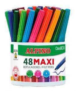 ALPINO BOTE 48 ROTULADORES MAXI CLASSBOX FORMATO ESCOLAR COLORES SURTIDOS ALPINO BOTE 48 ROTULADORES MAXI CLASSBOX FORMATO ESCOLAR COLORES SURTIDOS
