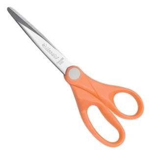ESSELTE TIJERAS COLOURŽICE USO GENERAL DIESTROS 18CM MANGO DE PLÁSTICO ALBARICOQUE
