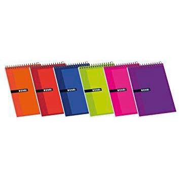 ENRI BLOC ESPIRAL 80 HOJAS 4X4 TAPAS BLANDAS 16º APAISADO COLORES SURTIDOS -10U-