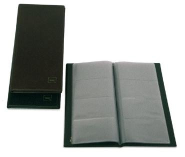 GRAFOPLÁS PORTATARJETAS AMERICANO BASIC PARA 160 TARJETAS 290X140MM PVC NEGRO