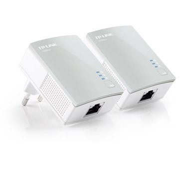 TP-LINK HOMEPLUG POWERLINE 500MB PA4010KIT 1 PUERTO ETHERNET KIT DE 2 UNIDADES SOPORTA MULTIPLES IPTV STREAMS