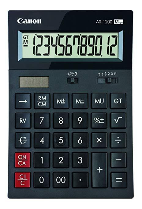 CANON CALCULADORA AS-1200 ALIMENTACION DUAL (SOLAR Y PILAS) CANON CALCULADORA AS-1200 ALIMENTACION DUAL (SOLAR Y PILAS)