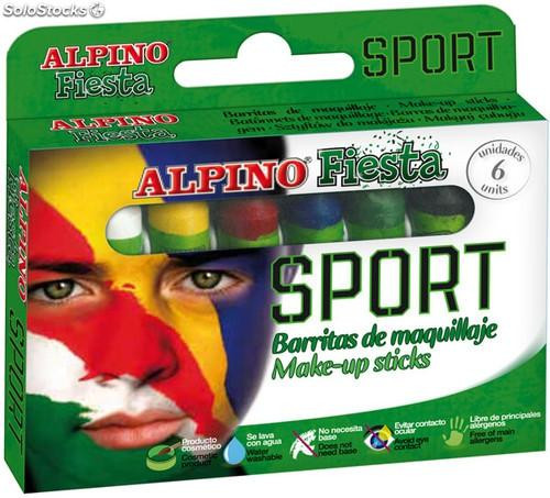 ALPINO ESTUCHE 6 BARRAS MAQUILLAJE FIESTA SPORT C/SURTIDOS
