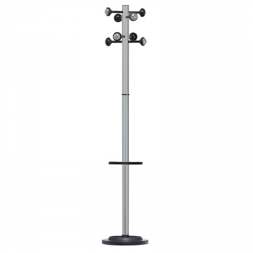 UNILUX PERCHERO ACCUEIL CON PARAGUERO 175X34CM GRIS METALIZADO