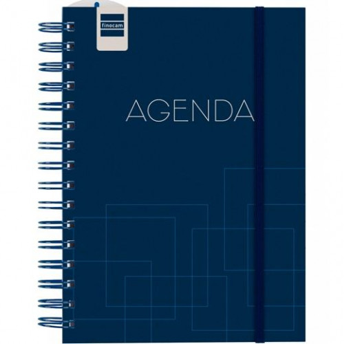 FINOCAM AGENDA ESCOLAR MINI INSTITUT BLUE 1/4 SVV ESPIRAL DOBLE PP AZUL 2022-2023