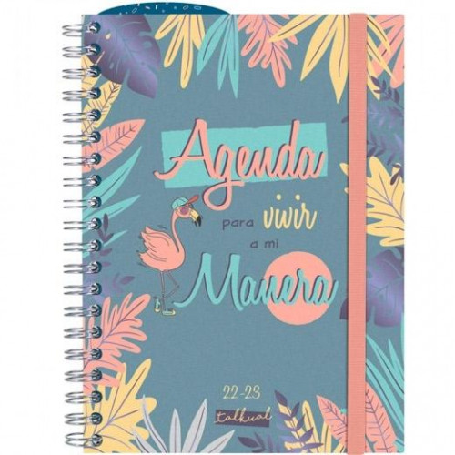 FINOCAM AGENDA ESCOLAR TALKUAL VIVIR 1/8 1DP ESPIRAL DOBLE PP 2022-2023