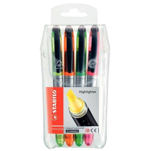 STABILO MARCADOR FLUORESCENTE NAVIGATOR ESTUCHE 4 C/SURTIDOS